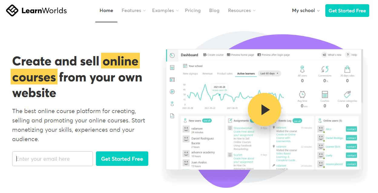 LearnWorlds - Create & Sell Online Courses