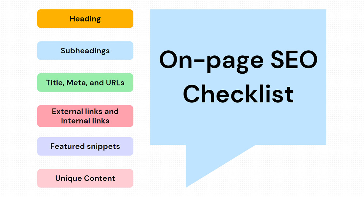 What is SEO: On-page SEO checklist