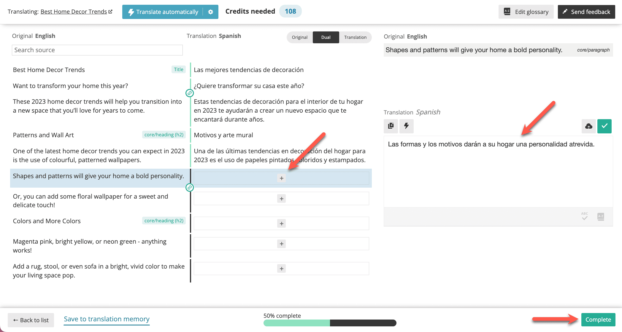 wpml translating post advanced translation editor