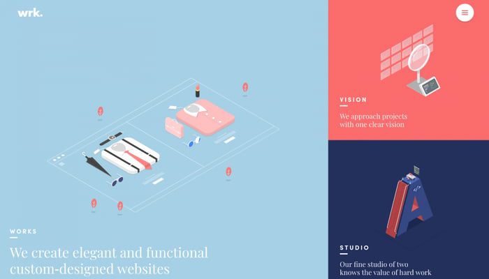 Best Modern Website Color Schemes - Baby Blue, Navy Blue, And Red