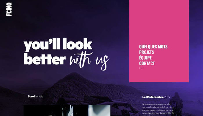 Best Modern Website Color Schemes - Pink And Dark Purple