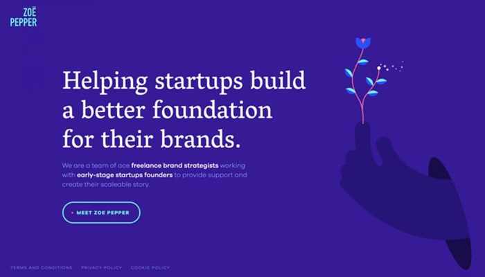 Best Modern Website Color Schemes - Purple And Neon Blue