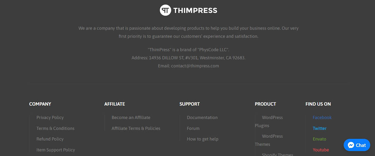 ThimPress Footer: What is Footer in WordPress