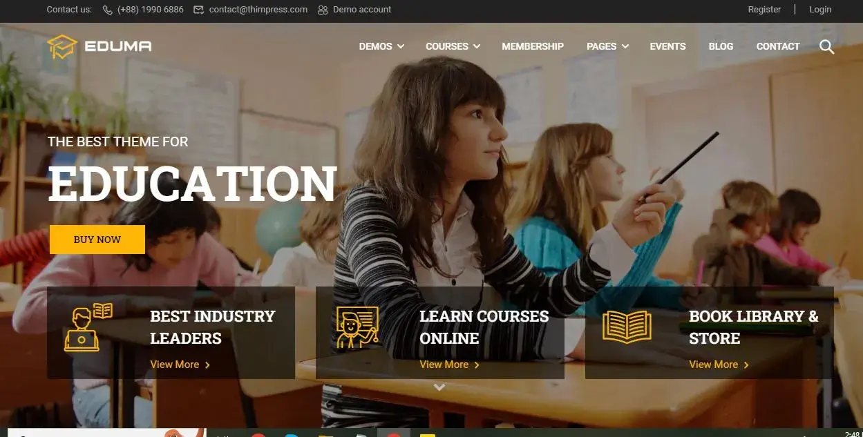 Eduma Course Builder WordPress Theme