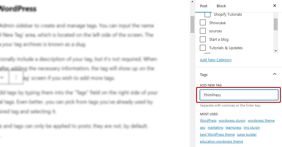 How to Add a Tag in WordPress: What is Tag