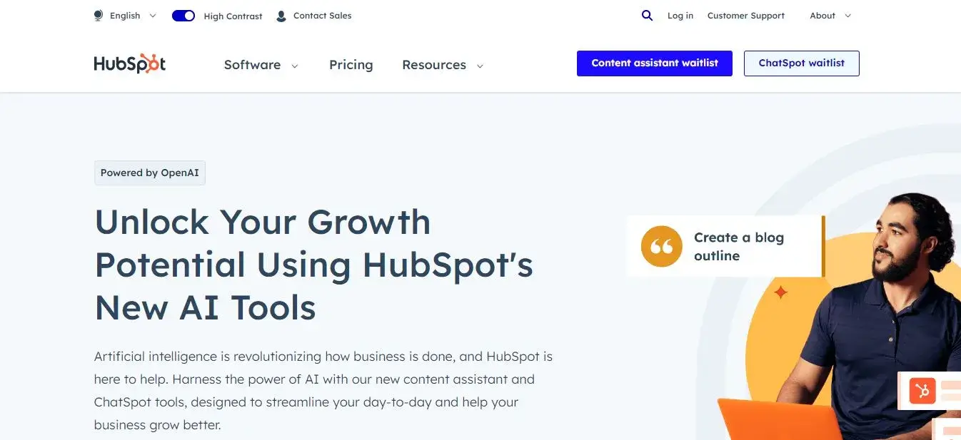 HubSpot AI Content Writer Tool