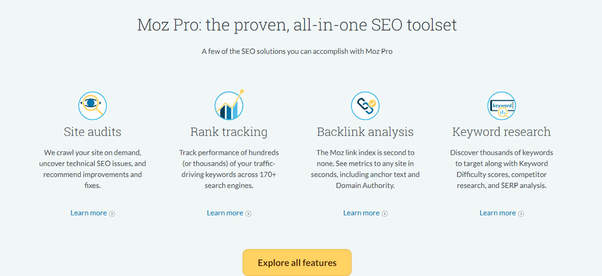 Internal Link Building Tool: MOZ