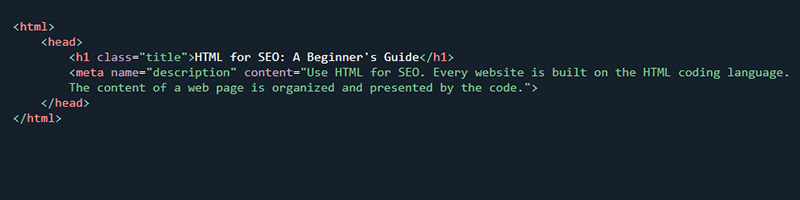 HTML for SEO: Meta Description Tag In HTML