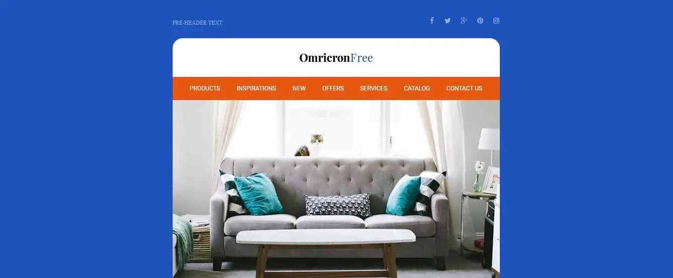 Omricron HTML Email Template