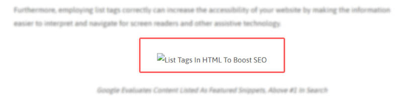 HTML for SEO: 
Remember To Use Alt Text For Images
