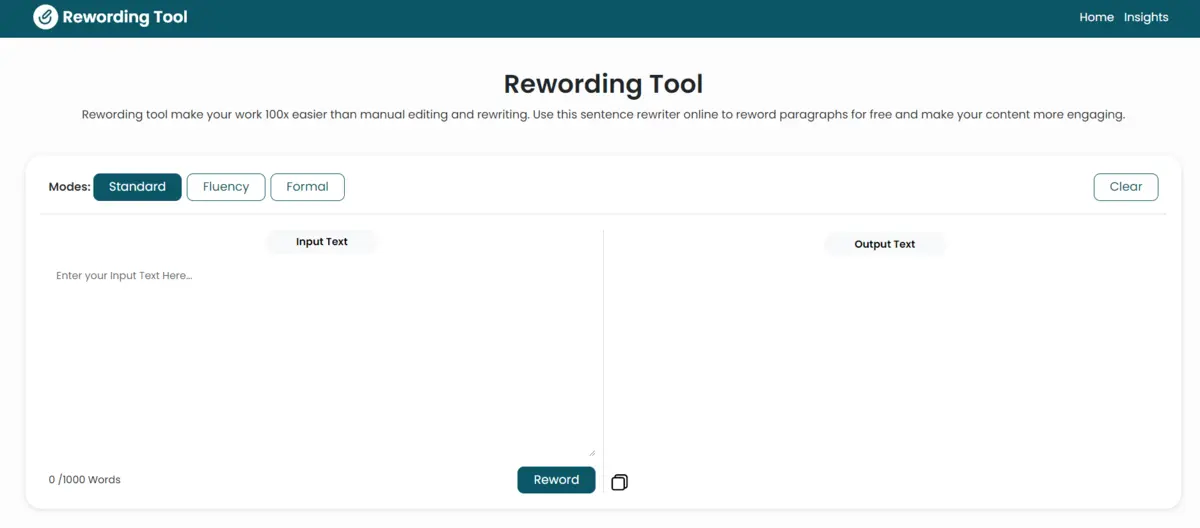 Rewording Tool