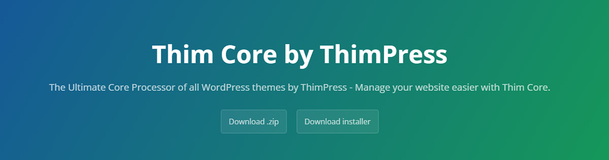 Step-by-step to Install Thim Core