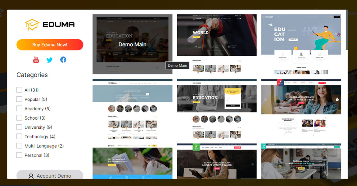 ThimPress Subdomain: Eduma Theme