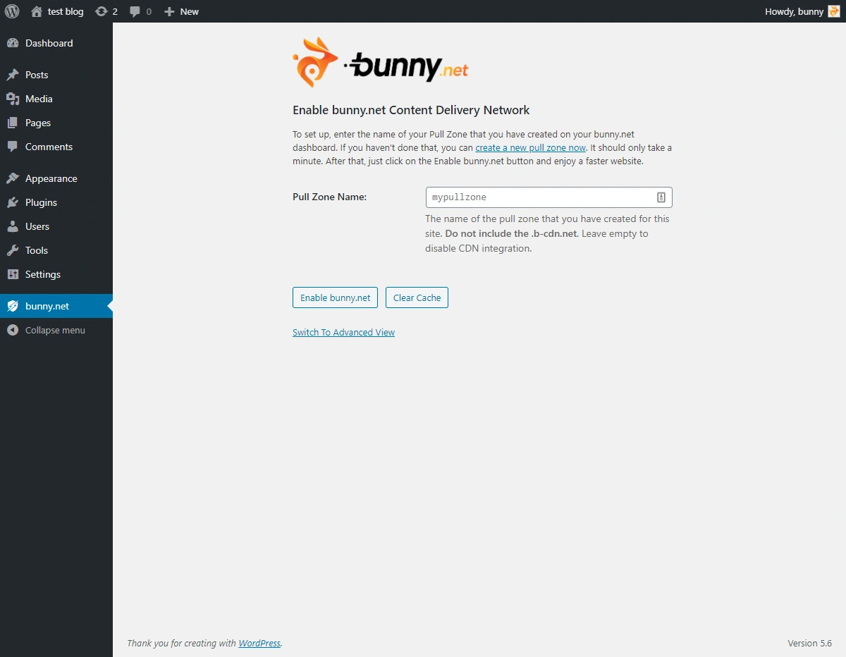 Bunny CDN Plugin