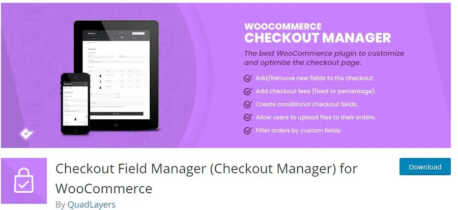 Checkout Field Manager