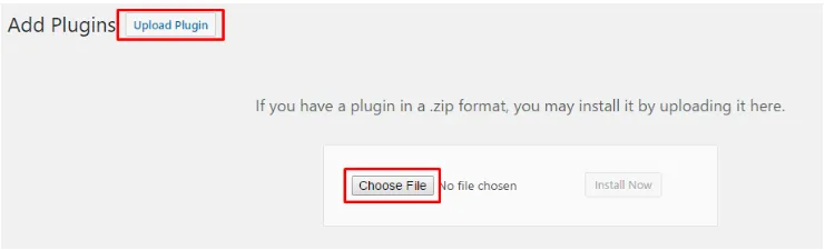 Choose Zip File of LearnPress Add-on