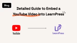 Embed a YouTube Video into LearnPress