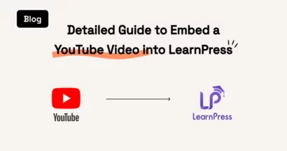 Embed a YouTube Video into LearnPress