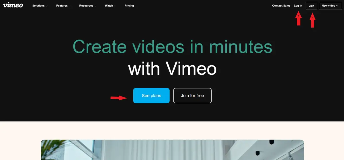 Join Vimeo