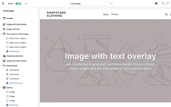 Shopify Theme Customizer