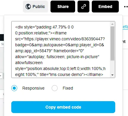 Vimeo Responsive Embed