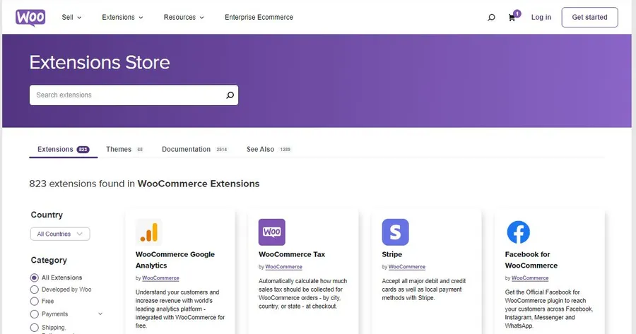 WooCommerce Extensions Store