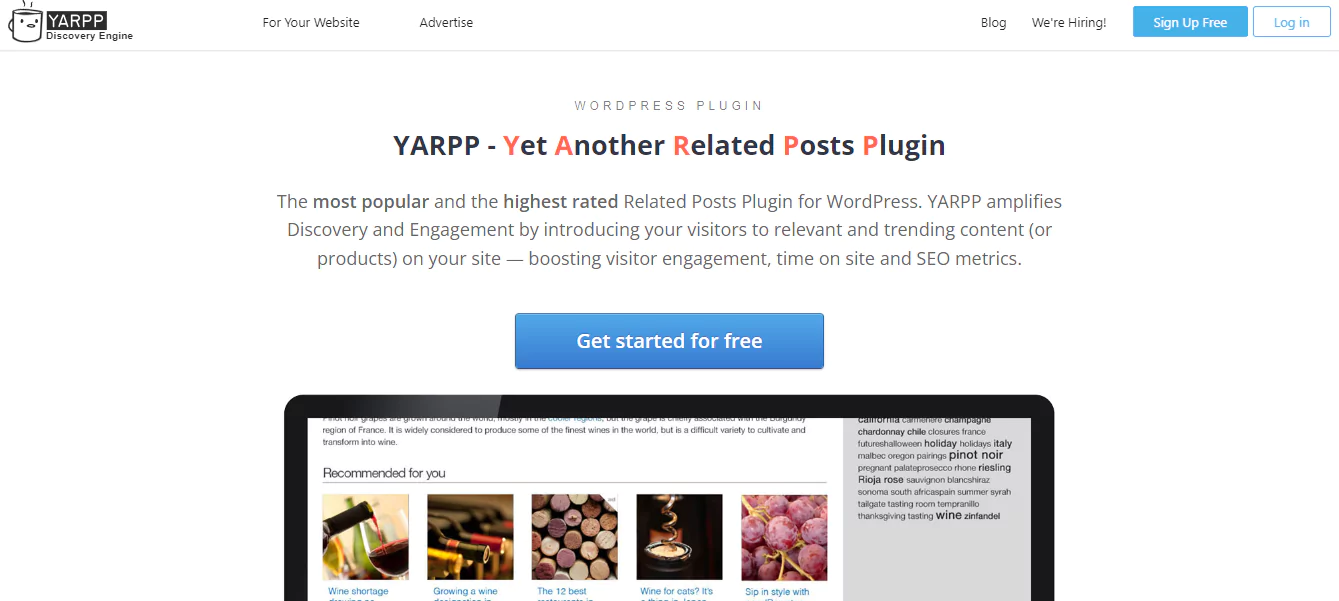 Internal Link Building Tool: YARPP