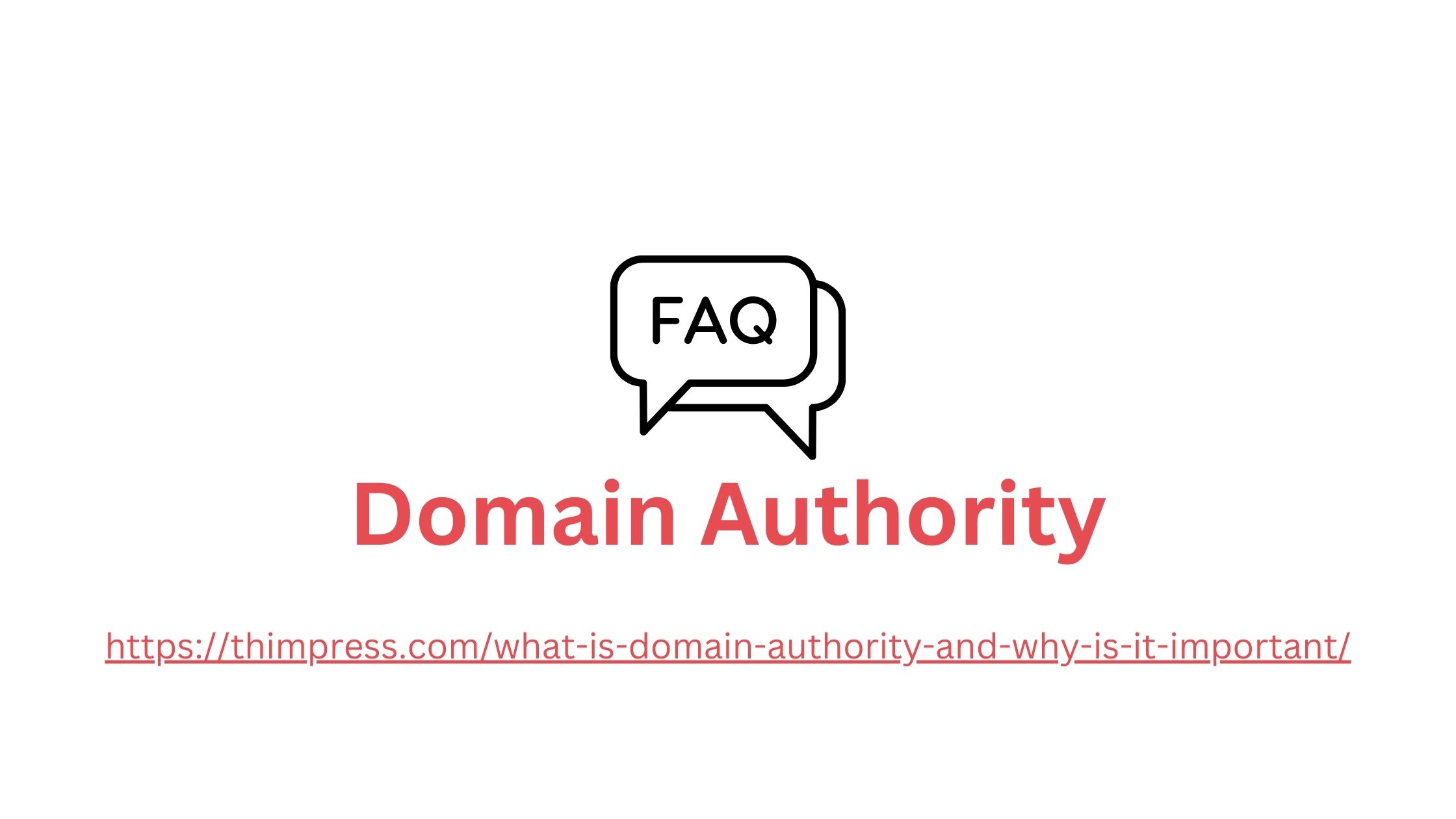 FAQ Domain Authority