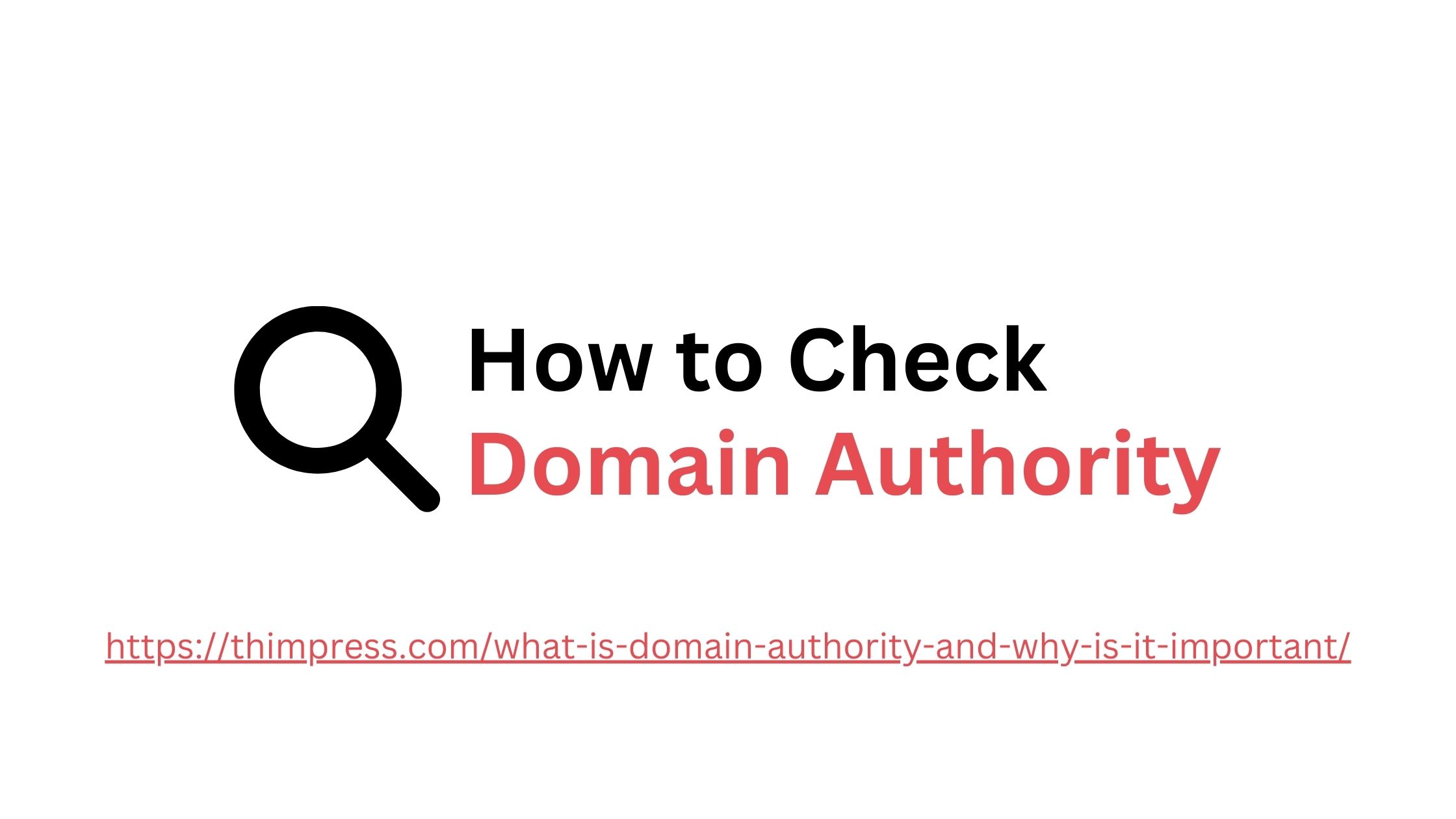 Check Your Domain Authority