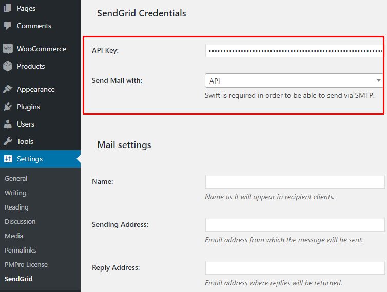 Get Sendgrid API Key