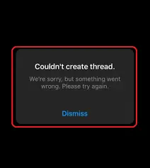 Threads Content Error