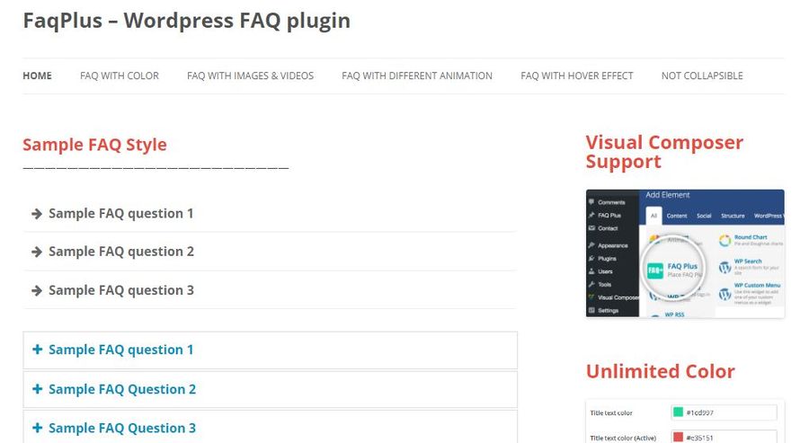 FAQPlus FAQ Plugin for WordPress