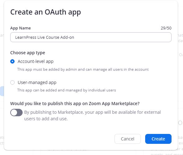 How To Create An Oauth App