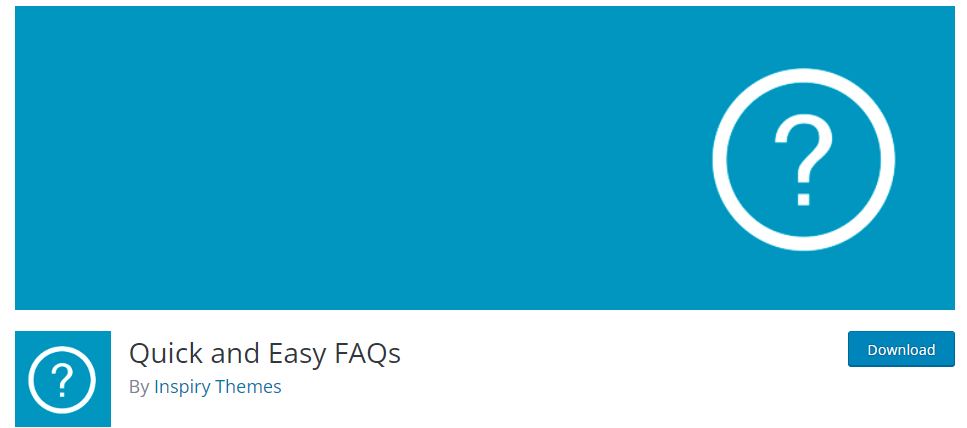 Quick and Easy FAQs WordPress FAQ Plugin