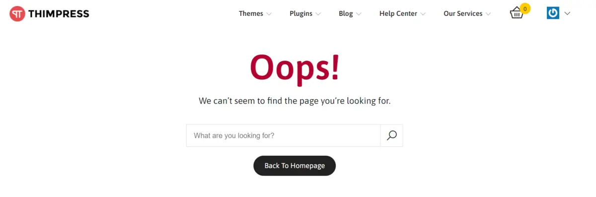 404 Page Example