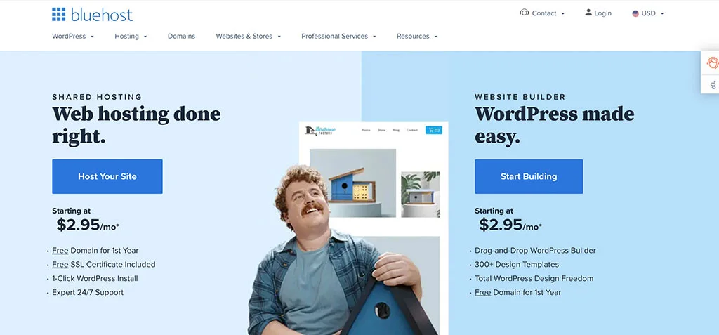 Bluehost Best WordPress Hosting