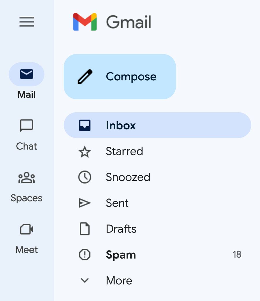 Start From Gmail for Google Meet