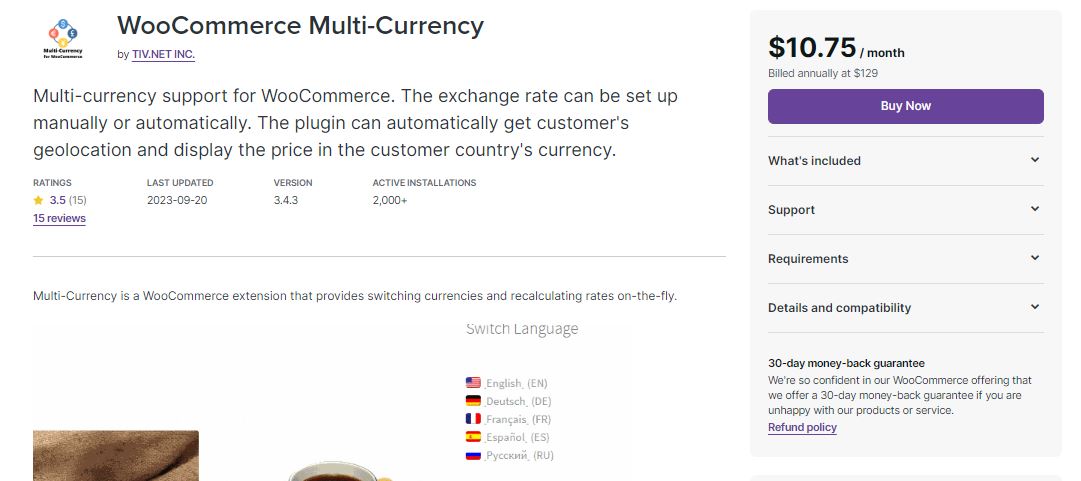 WooCommerce Multi-Currency