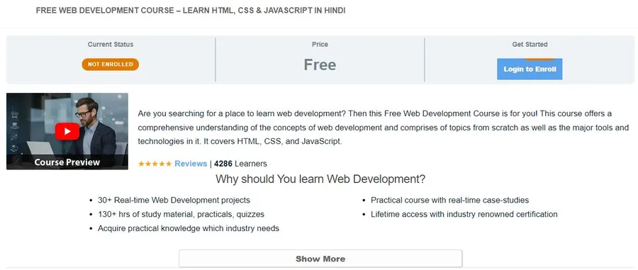 Free Web Development Course Hindi By DataFlair