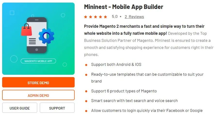 Mininest Mobile App Builder