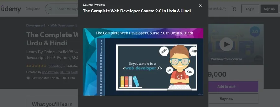 The Complete Web Developer Course 2.0 in Urdu & Hindi