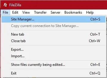 Filezilla Site Manager Edit Robots.txt In WordPress