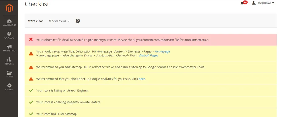 Magento Checklist