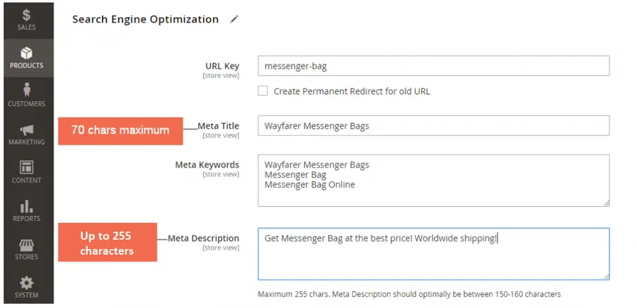 Magento Product Title and Description