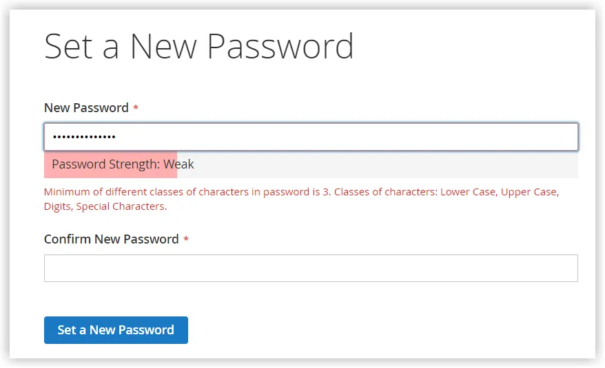 Set A Strong And Unique Magento Password