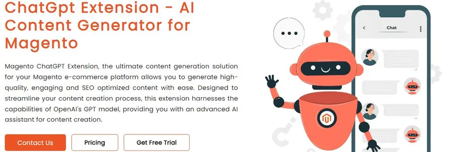 Magento 2
ChatGpt Extension - AI Content Generator for Magento