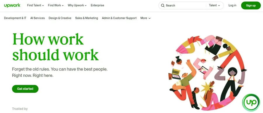 Upwork Best Place To Get Custom Logo For WordPress Website
