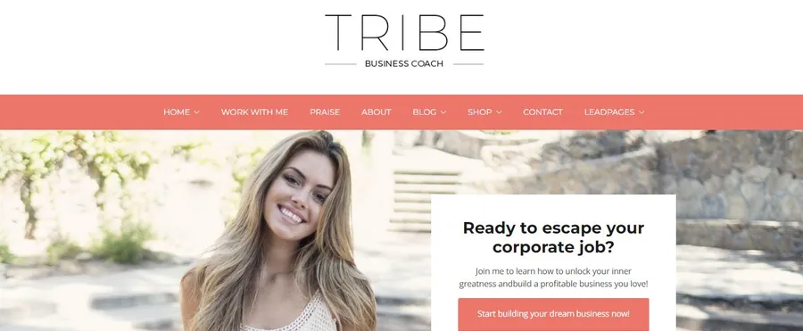 Tribe Feminine Coach WordPress Theme