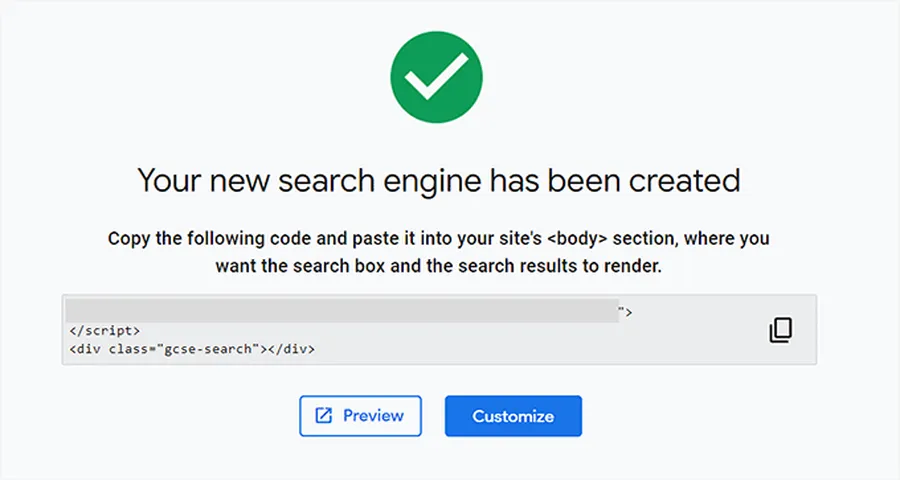 Google Search Engine ID
