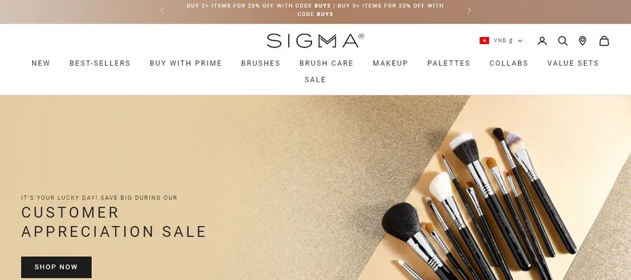 Singma Beauty Magento Website